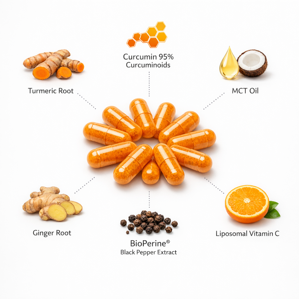 Frozana™ Turmeric Curcumin - Clinical-Grade 95% Curcuminoids with BioPerine